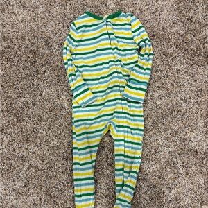 Free Birdies Striped baby Pajama Footies